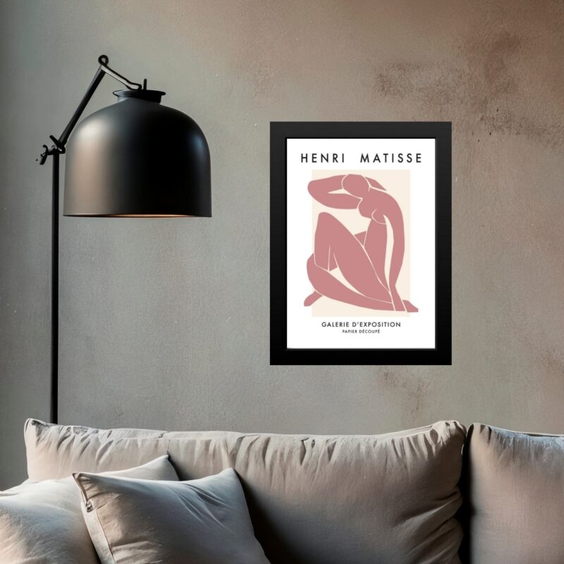 Quadro Matisse Figura Feminina Rosa