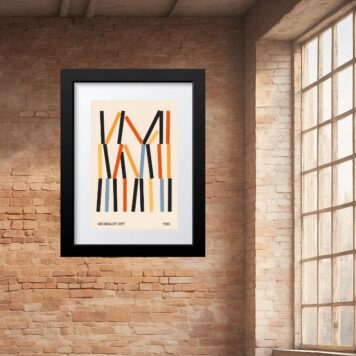 Quadro Minimalist Art Bauhaus- 60x48 Cm