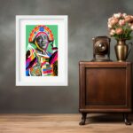 Quadro Nordestino Sanfoneiro - 60x48 Cm