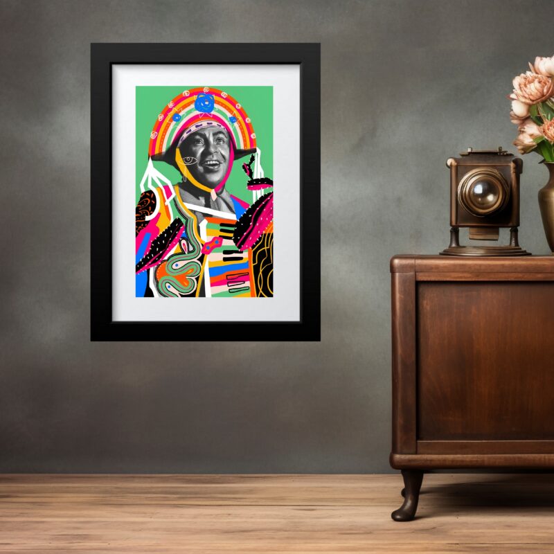 Quadro Nordestino Sanfoneiro - 60x48 Cm