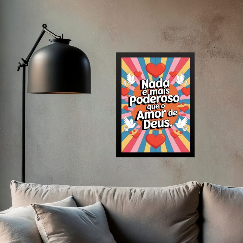 Quadro O Poderoso Amor De Deus