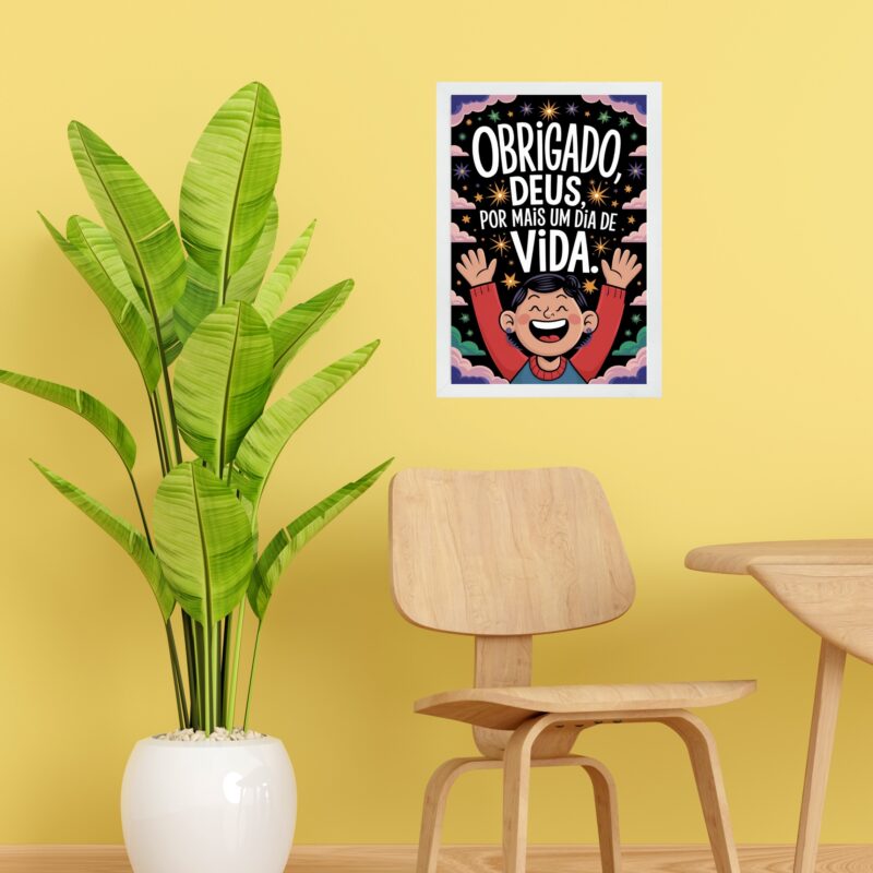 Quadro Obrigado Deus Pela Vida