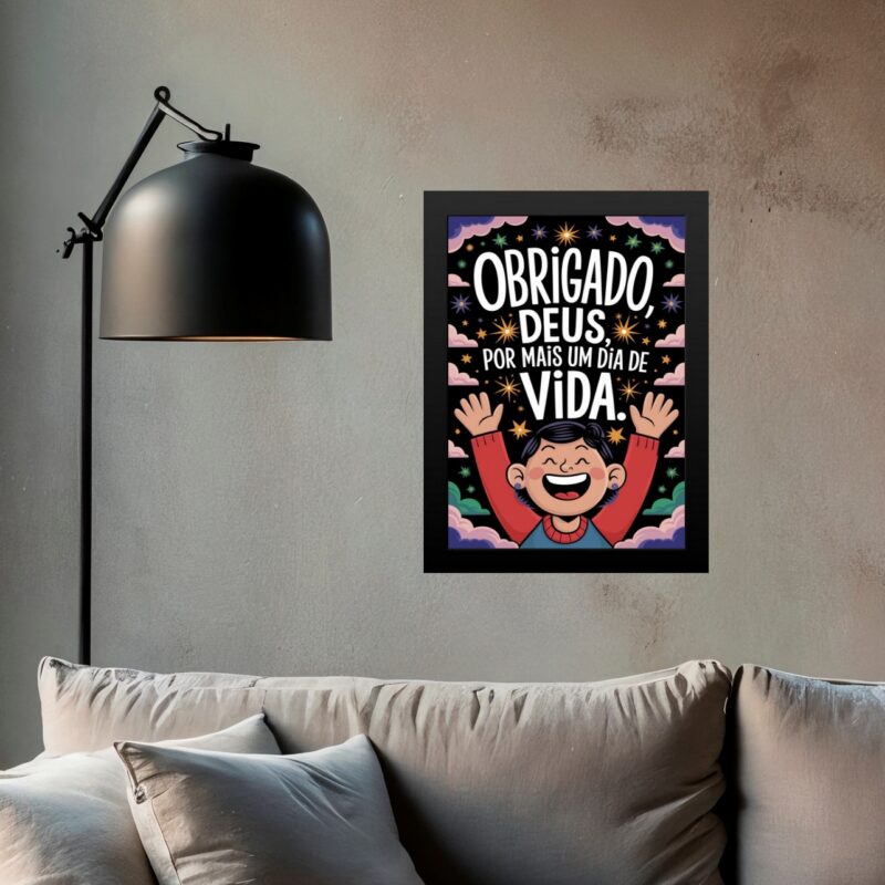 Quadro Obrigado Deus Pela Vida