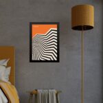 Quadro Orange Bauhaus - Angular Sinuosity