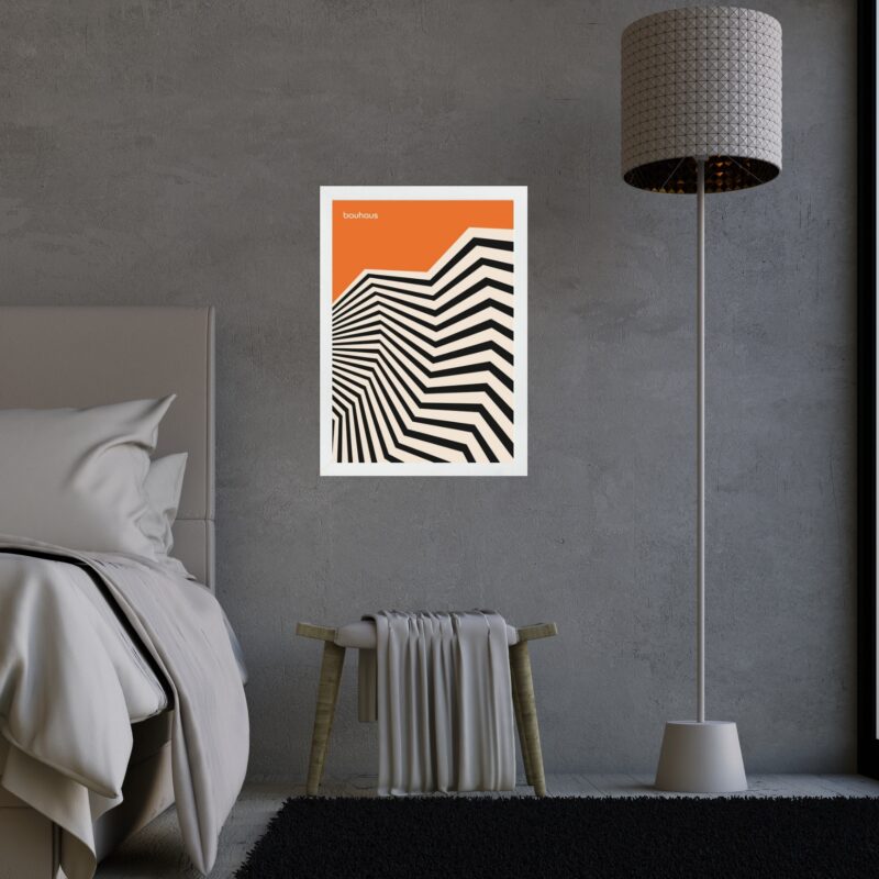 Quadro Orange Bauhaus - Angular Sinuosity