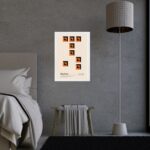 Quadro Orange Bauhaus Geometric Poster