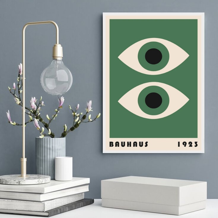 Quadro Poster Bauhaus - Olhos Verdes