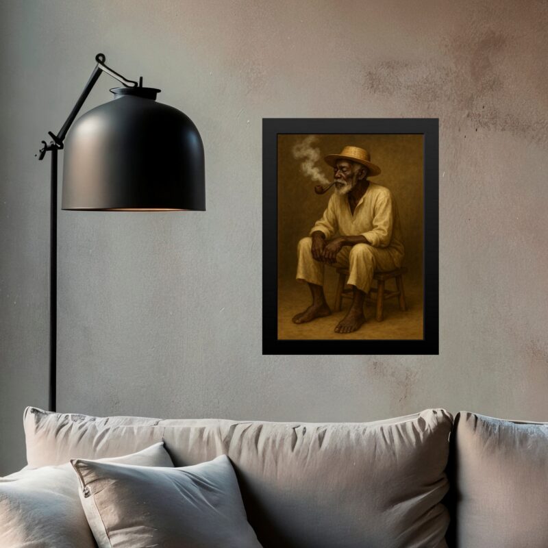 Quadro Preto Velho vô Benedito