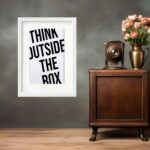 Quadro Think Outside The Box - 60x48 Cm