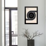 Quadro Vintage Bauhaus Cinza - Disco