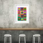 Quadro Xícaras De Café Pop Art - 60x48 Cm
