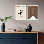 Kit 2 Quadros Bauhaus Esportes - Corrida e Bicicleta