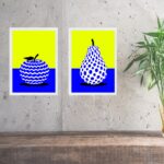 Kit 2 Quadros Modernos Para Cozinha - Frutas
