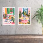 Kit 2 Quadros Para Banheiro - Cães Dalmatas
