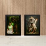 Kit 2 Quadros Umbanda - Entidades e Médiuns