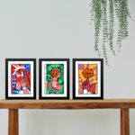 Kit 3 Quadros Artes Basquete Pop Art