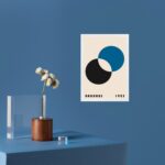 Quadro Arte Bauhaus Azul - Eclipse