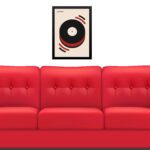 Quadro Arte Bauhaus red vintage poster - Musical Happiness