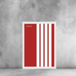 Quadro Arte Minimalista Bauhaus Vermelho - Listras