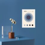 Quadro Arte Olho Bauhaus Tons de Azul