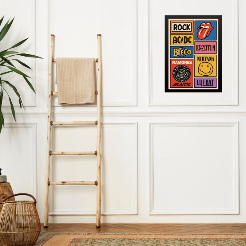 Quadro As Grandes Bandas De Rock