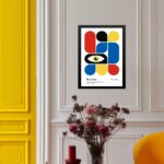Quadro Bauhaus Multicolor - Abstrato Gráfico Olho