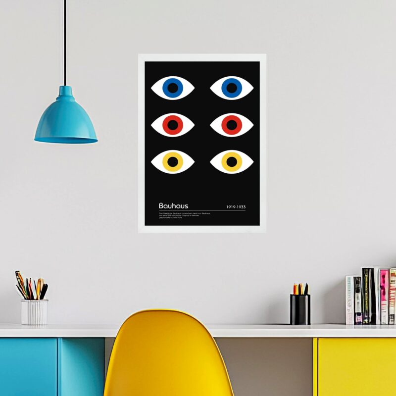 Quadro Bauhaus Multicolor - Olhos Visão