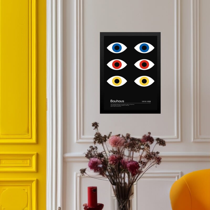 Quadro Bauhaus Multicolor - Olhos Visão