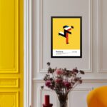 Quadro Bauhaus Multicolor - Running Man