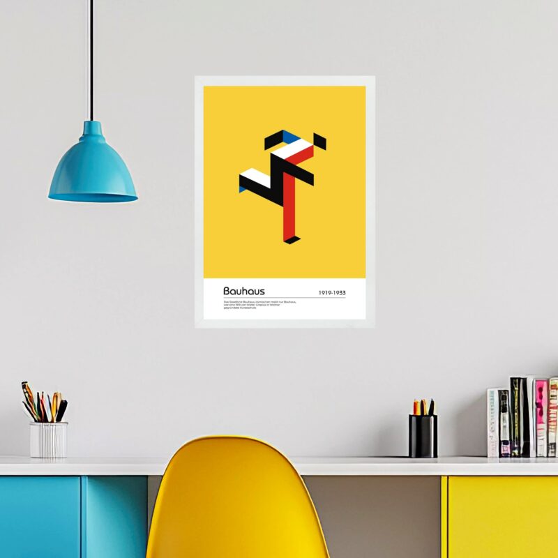 Quadro Bauhaus Multicolor - Running Man