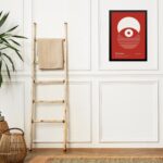 Quadro Bauhaus Red Poster - Eclipse Eye