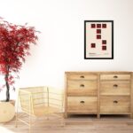 Quadro Bauhaus Vermelho - Scattered Bricks