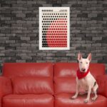 Quadro Bauhaus red vintage graphic poster - Solar Mesh