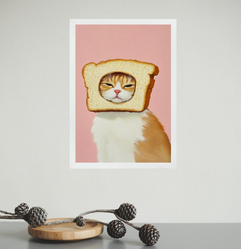 Quadro Cozinha Gatinho Pão De Forma