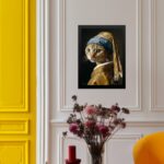Quadro Decorativo A Gata Do Brinco De Pérola