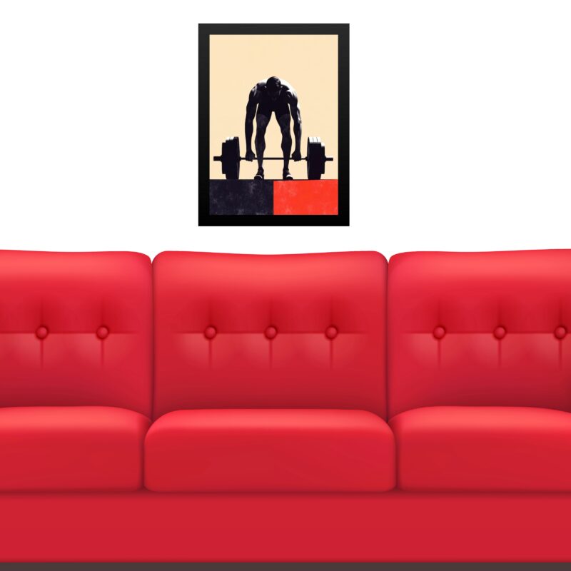 Quadro Decorativo Academia Levantador De Peso