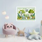 Quadro Decorativo Animais Floresta - 50x70 cm