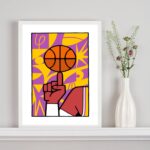 Quadro Decorativo Basquete Pop Art