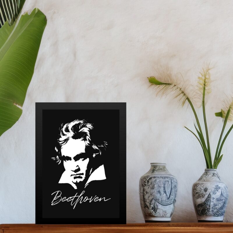 Quadro Decorativo Beethoven - Assinatura