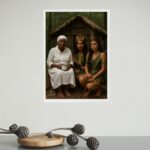 Quadro Decorativo Caboclas e Preta Velha