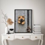 Quadro Decorativo Cãozinho Caramelo