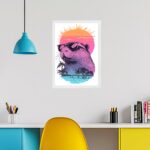 Quadro Decorativo Capivara Verão - Summer Time