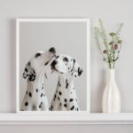 Quadro Decorativo Casal De Dálmatas