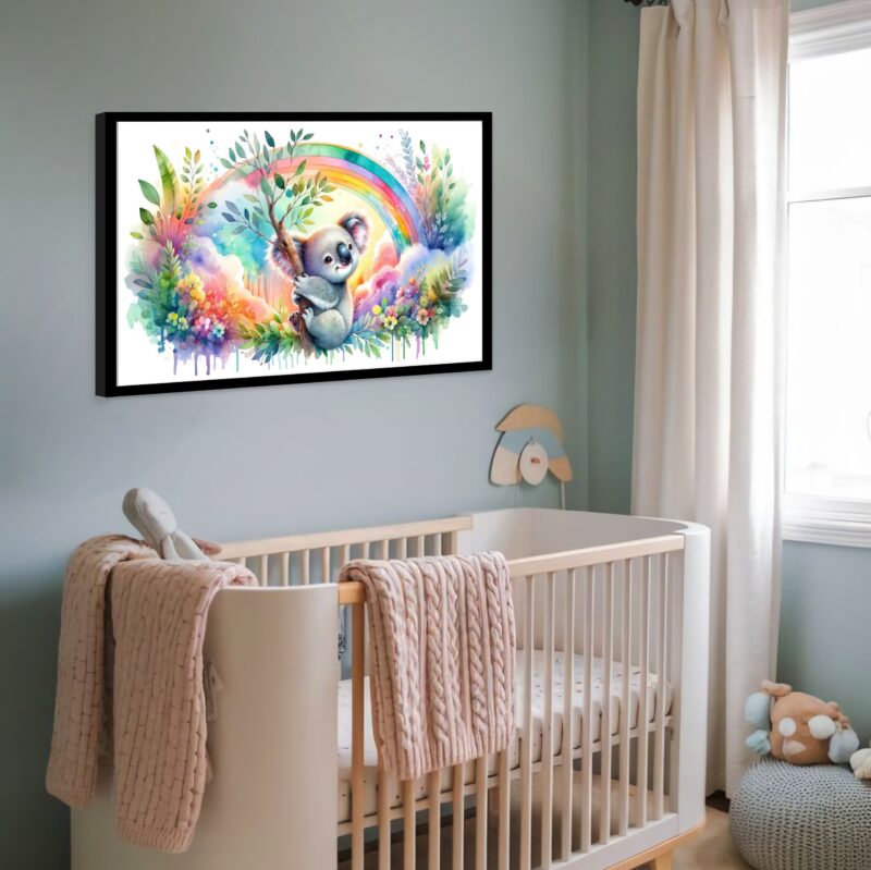 Quadro Decorativo Coala Aquarela - 50x70 cm