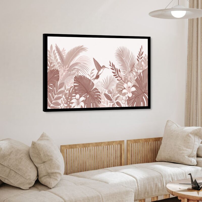 Quadro Decorativo Colibri Terracotta - 50x70 cm