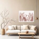Quadro Decorativo Colibri Terracotta - 50x70 cm