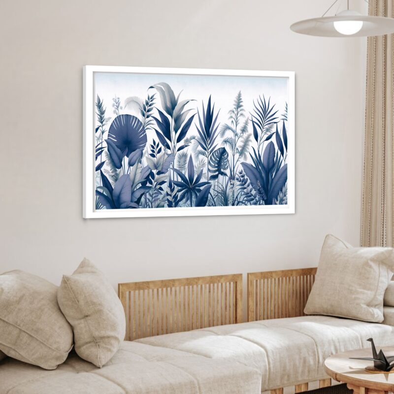 Quadro Decorativo Floresta Azul - 50x70 cm