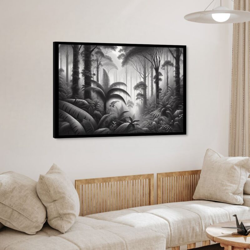 Quadro Decorativo Floresta PeB - 50x70 cm