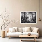 Quadro Decorativo Floresta PeB - 50x70 cm