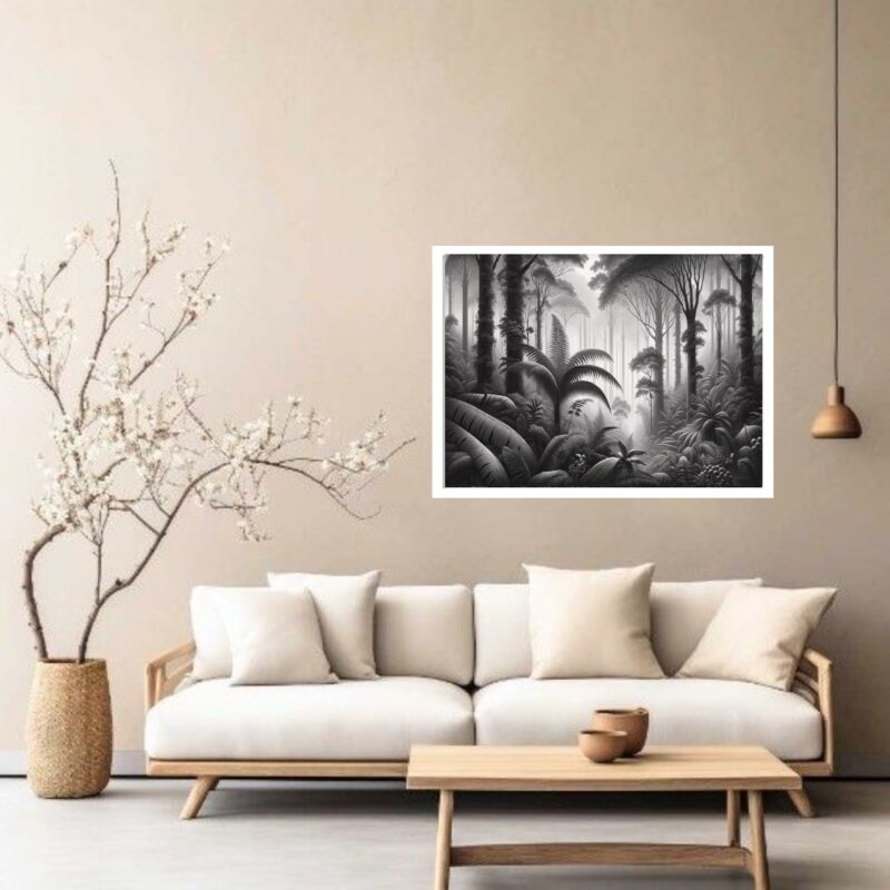 Quadro Decorativo Floresta PeB - 50x70 cm